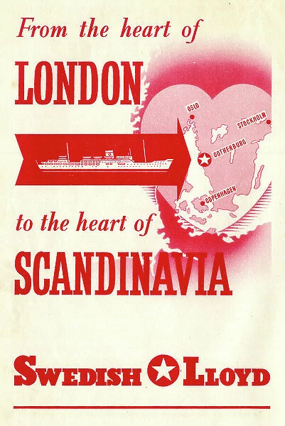 Advert, Swedish Lloyd Cruise Ships