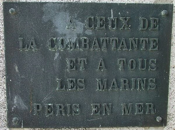 French Destroyer la Combattante Memorial Courseulles