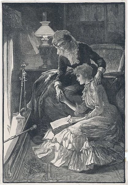 Two Women Read by Fire
