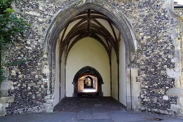 Canterbury Cathedral cloister, Kent, UK