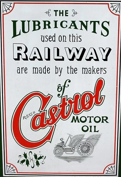 Castrol motor oil vintage advertising poster
