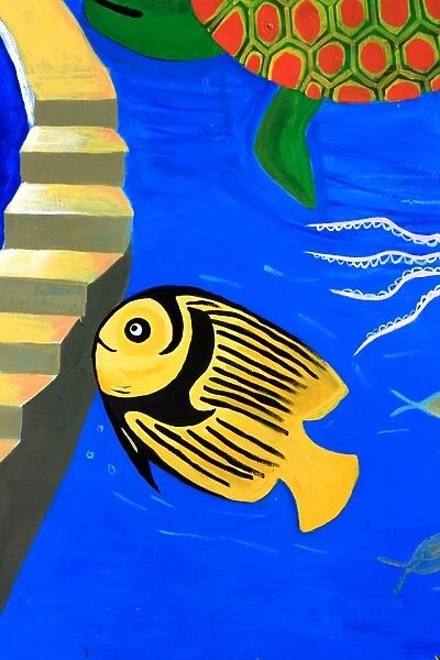 Fish on steps