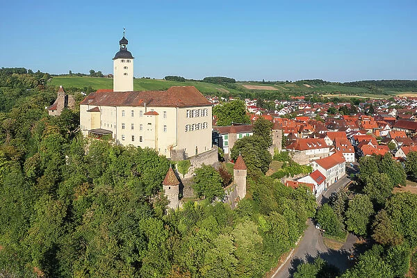 Horneck Castle, Gundelsheim, Neckartal Valley, Odenwald, Burgenstrasse, Baden-Wurttemberg; Germany