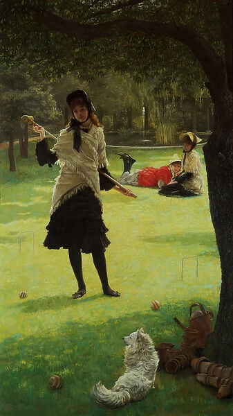 Croquet, c. 1878 (oil on canvas)