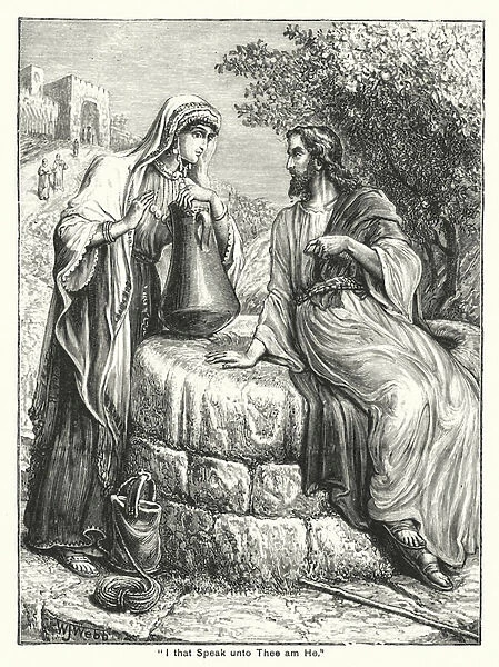 'I that Speak unto Thee am He'(engraving)