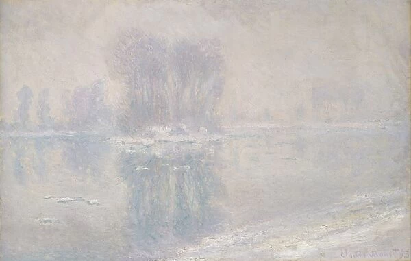 Ice Floes 1893 Oil canvas 26 x 39 1  /  2 66 100. 3 cm