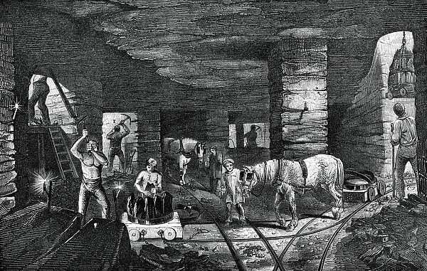 Bradley coal mine, near Bilston, 1886