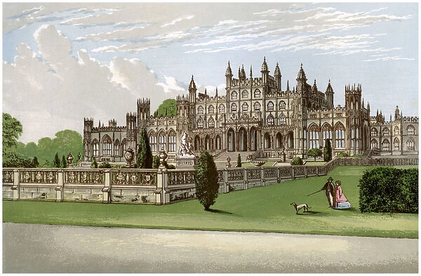 Eaton Hall, Cheshire, home of the Duke of Westminster, c1880