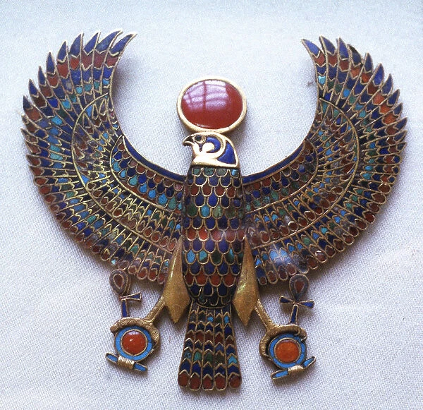Pectoral jewel from the treasure of Tutankhamun, Ancient Egyptian, c1325 BC