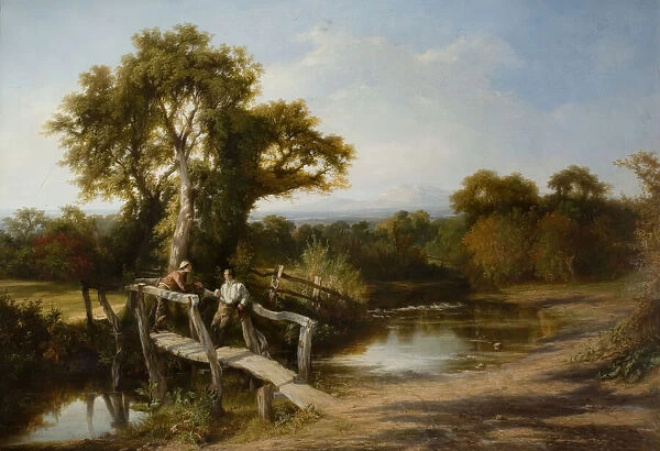 Worcestershire Scenery In Autumn, 1843. Creator: Frederick Henry Henshaw
