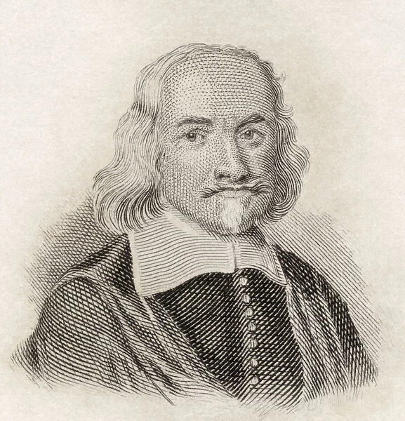 Thomas Hobbes, 1588 To 1679. English Political Philosopher. From Crabbs Historical Dictionary Published 1825