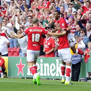 Jonathan Kodjia's Epic Goal Celebration: A Thrilling Moment at Ashton Gate (Bristol City vs Brentford)