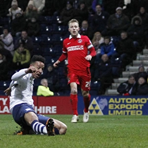 Callum Robinson Scores the Second Goal: Preston North End's Victory over Charlton Athletic in Sky Bet Championship (February 23, 2016)