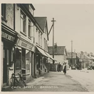 Caen Street (Showing the Railway Station), Braunton, Barnstaple, Devon, England