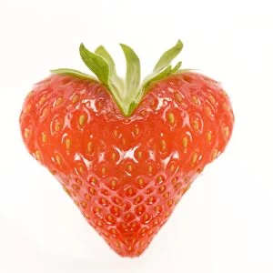 Strawberry - heart shaped Digitally manipulated image