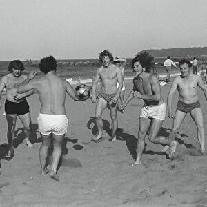 The Lions relax after winning the 1974 series in South Africa