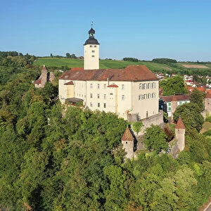 Horneck Castle, Gundelsheim, Neckartal Valley, Odenwald, Burgenstrasse, Baden-Wurttemberg; Germany