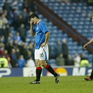 Michael Mols Disappointed: Rangers Held to a Draw by Panathinaikos in 09/12/03 Champions League, Eliminated