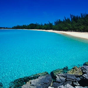 Pristine beach, Fernandez Bay, Cat Island, Bahamas