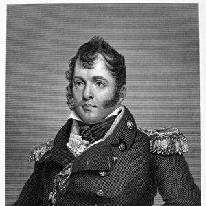 OLIVER HAZARD PERRY (1785-1819). American naval commander. Steel engraving, American, 1856