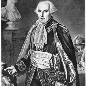 PIERRE LAPLACE (1749-1827). Marquis Pierre Simon de Laplace. French astronomer and mathematician. Contemporary French engraving