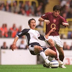 Cesc Fabregas (Arsenal) Lee Young-Pyo (Tottenham)