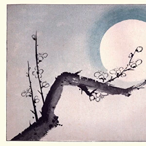 Japanese art, Branch of Plum tree in flower