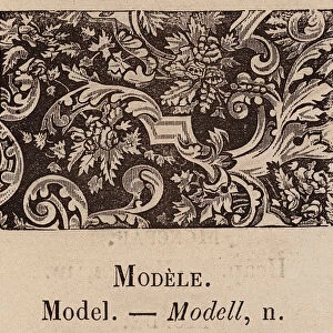 Le Vocabulaire Illustre: Modele; Model; Modell (engraving)