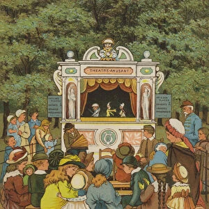 Paris: Punch and Judy (colour litho)