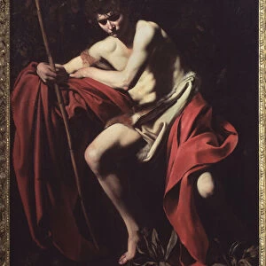 Saint John Baptist in the desert (oil on canvas, 1602-1604)