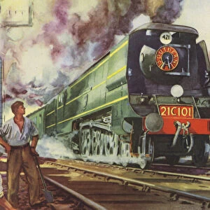Southern Region, West Country Class, 21C101, Exeter (colour litho)