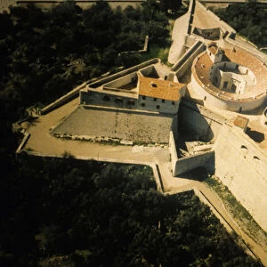 Square fort in Antibes, fortification of Vauban (17th century)