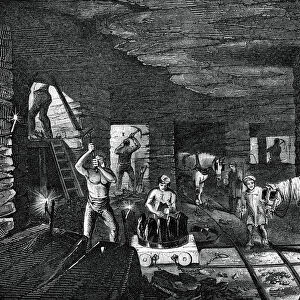 Bradley coal mine, near Bilston, 1886