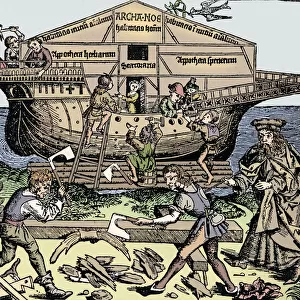 The Building of the Ark Superintended by Noah, (1493), 1903