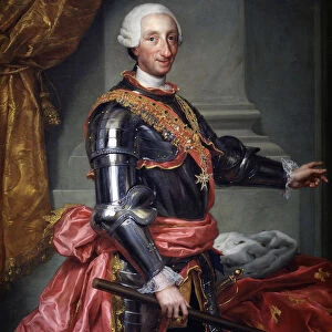 Charles III of Spain, ca 1761. Artist: Mengs, Anton Raphael (1728-1779)