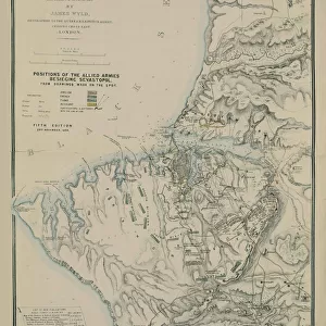 Map of the Environs of Sevastopol, 1854. Artist: Wyld, James (1812-1887)