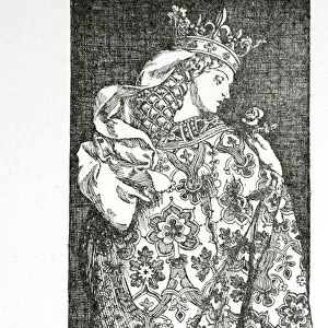 Queen Guenevere, 1905. Artist: Dora Curtis