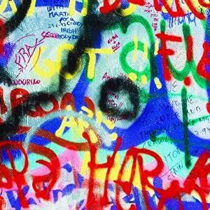 The U2 Wall, Windmill Lane, Dublin, Ireland; Graffiti Covered Wall