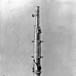 Spectroscope with direct vision built by the scholar Hoffmann and perfected by the Astronomer P. Angelo Secchi. The instrument is preserved in the Astronomical Observatory of Rome. The photo was taken for the occasion of the Exhibition of the History of Science from 1929, Florence