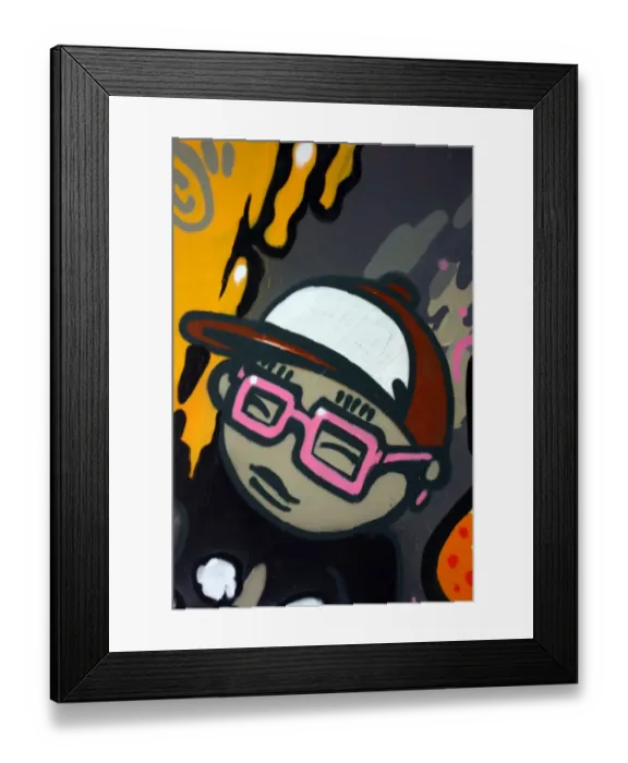Framed Print : Japanese boy, Taiwanese graffiti, Taipei, Taiwan Framed Print : Japanese boy, Taiwanese graffiti, Taipei, Taiwan