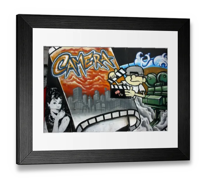 Framed Print : Taiwanese graffiti, Taipei, Taiwan