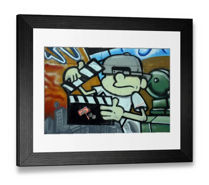 Framed Print : Taiwanese graffiti, Taipei, Taiwan