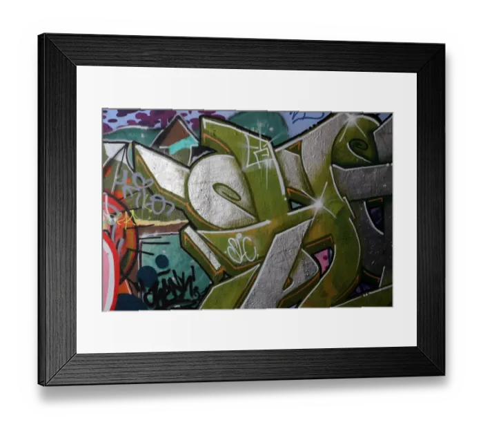 Framed Print : English graffiti, London, UK
