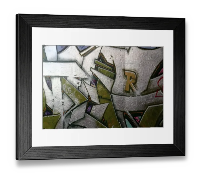 Framed Print : English graffiti, London, UK Framed Print : English graffiti, London, UK