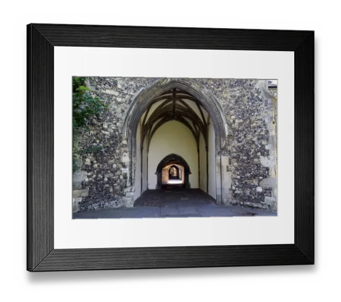 Framed Print : Canterbury Cathedral cloister, Kent, UK Framed Print : Canterbury Cathedral cloister, Kent, UK