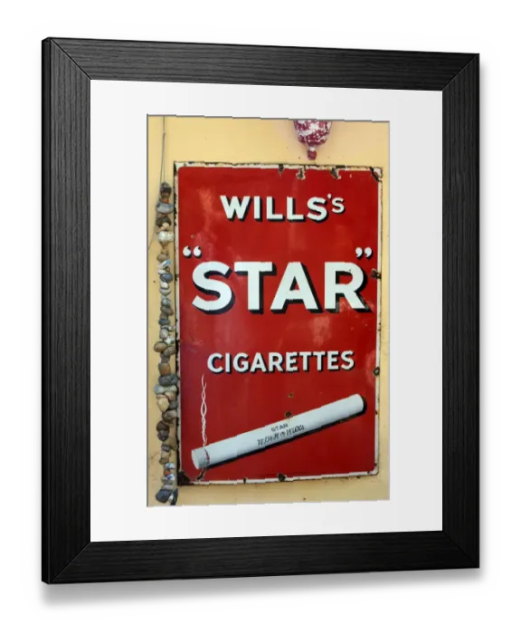Framed Print : Wills star cigarettes Framed Print : Wills star cigarettes