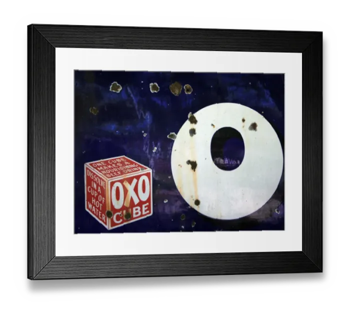 Framed Print : Oxo cube poster Framed Print : Oxo cube poster