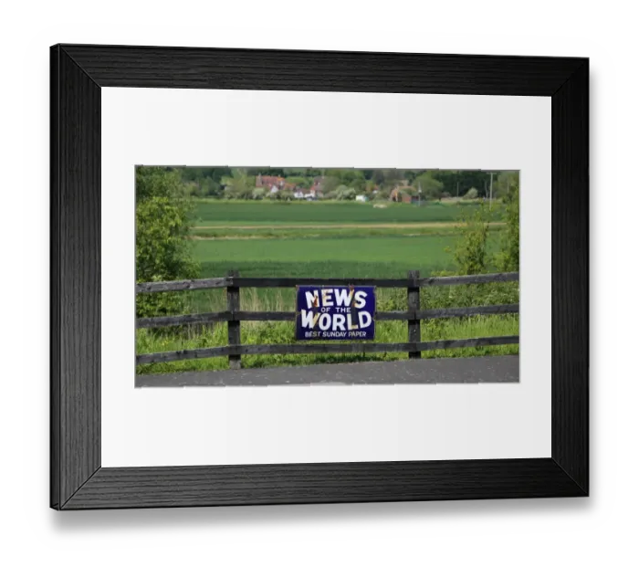 Framed Print : News of the world poster Framed Print : News of the world poster