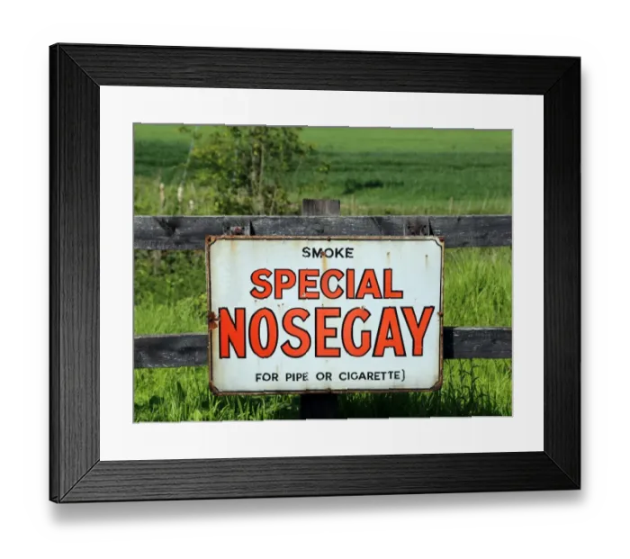 Framed Print : Nosegay cigarette poster