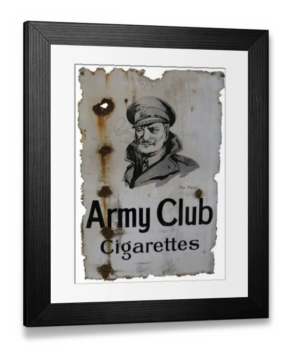 Framed Print : Cigarette vintage advertising poster
